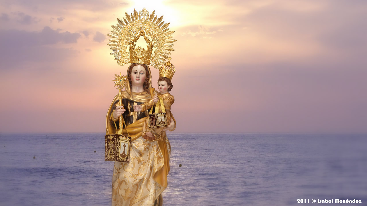 La imagen de la Virgen del Carmen de vuelta a la superficie por su  festividad  Andalucía Información Todas las noticias de Rota